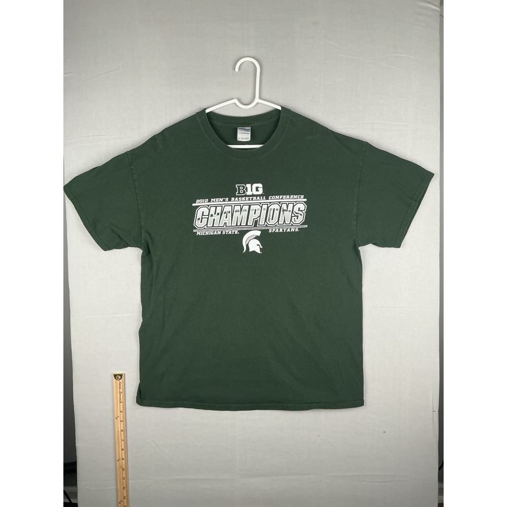 Michigan State Spartans 2012 Big Ten Basketball Champions T Shirt Green XL